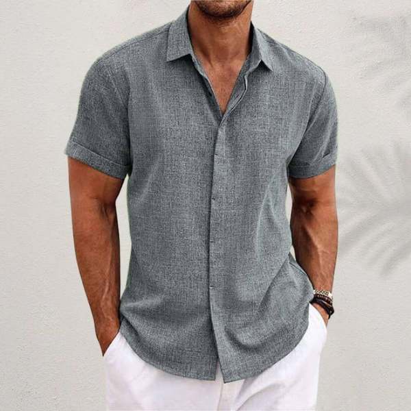 Men's Short Sleeve Summer Shirt, Regular Fit