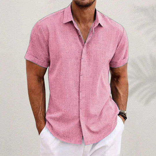 Men's Short Sleeve Summer Shirt, Regular Fit