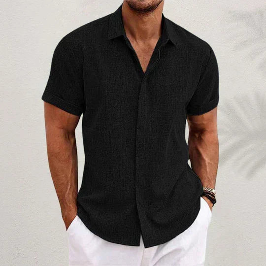 Men's Short Sleeve Summer Shirt, Regular Fit