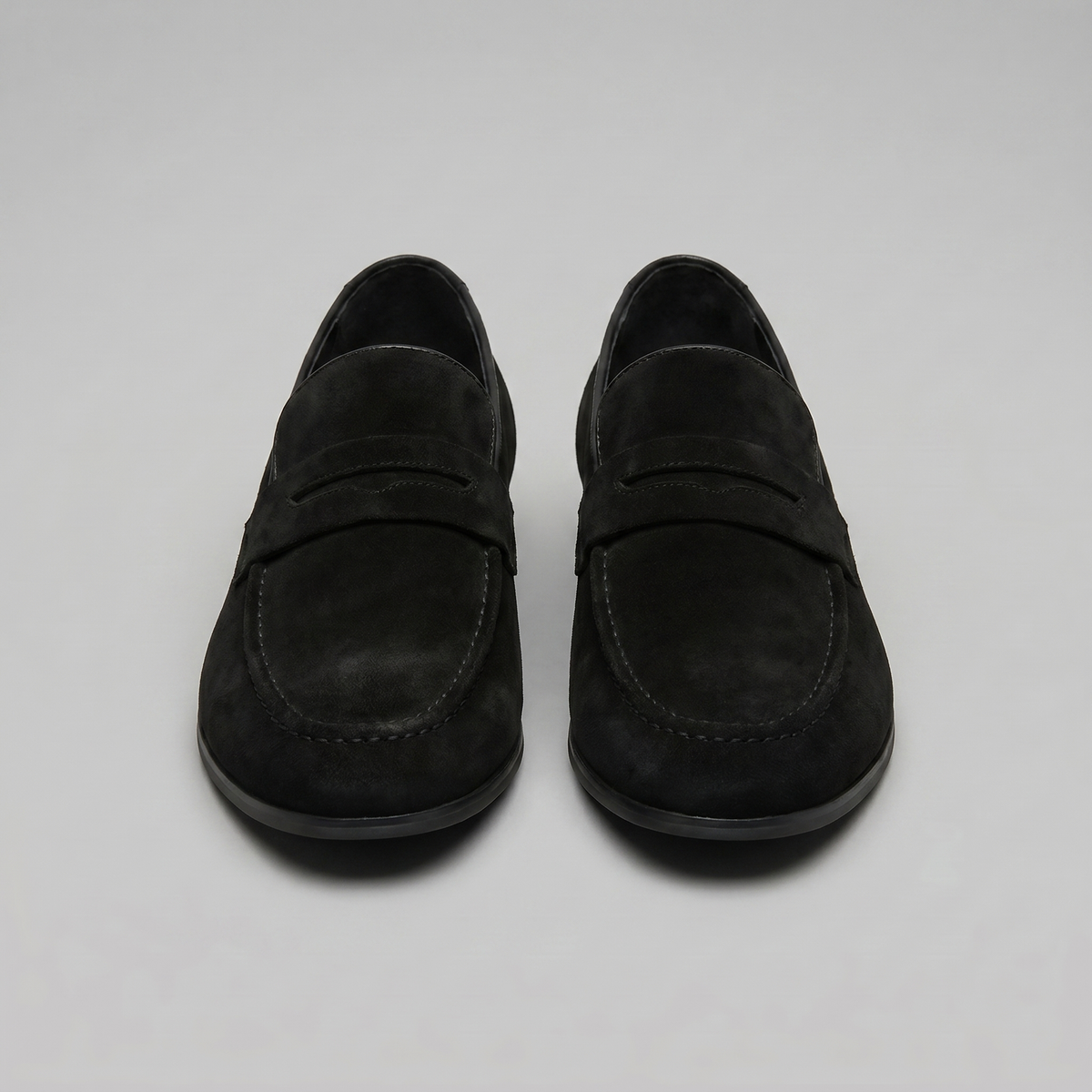 Men's Suede Penny Loafers
