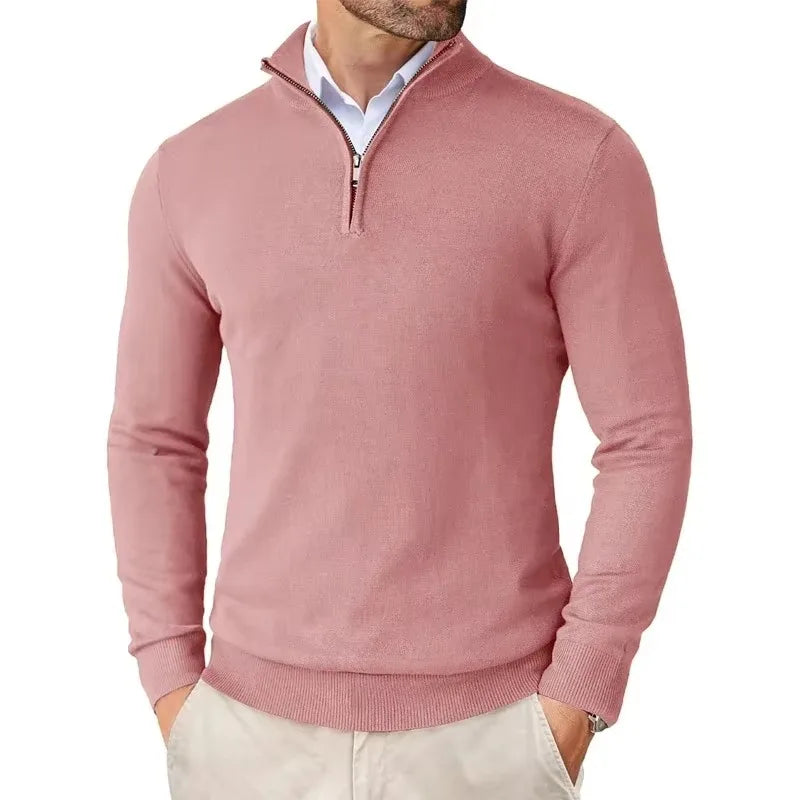 Men's Slim Fit Quarter Zip Sweater