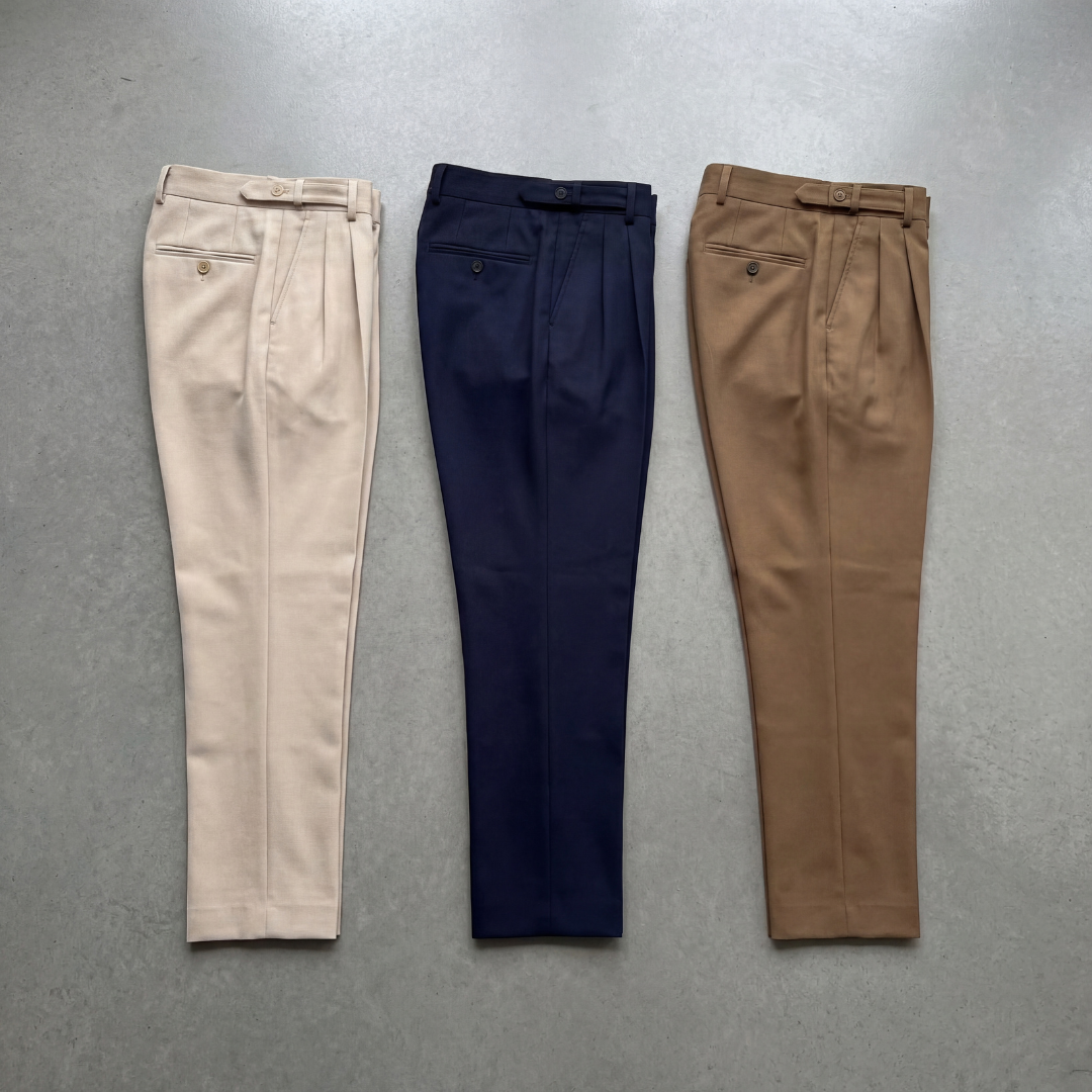 Men's Tailored Pleated Trousers – Extended Waistband