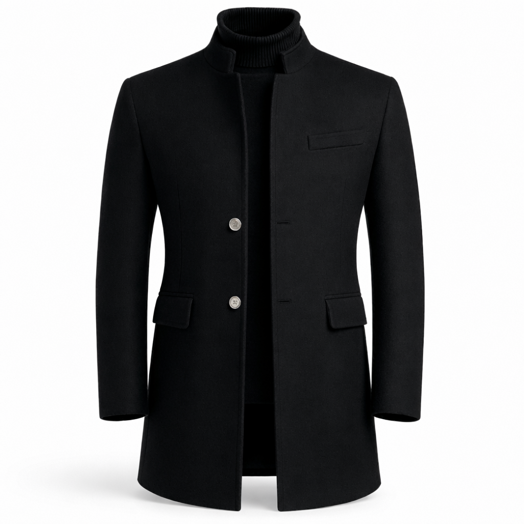 Men's Long Overcoat – Tailored Formal Winter Coat