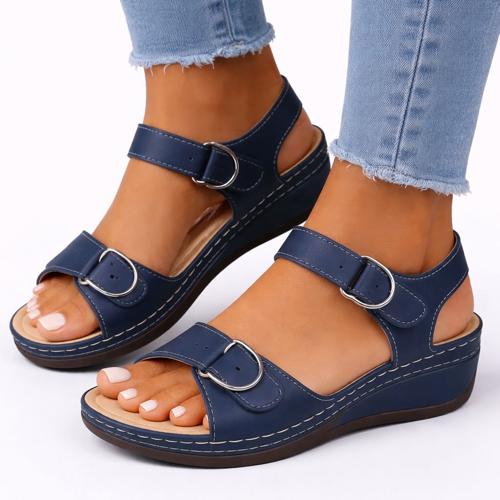 Women’s Orthopedic Walking Sandals – Wedge Heel Comfort Fit