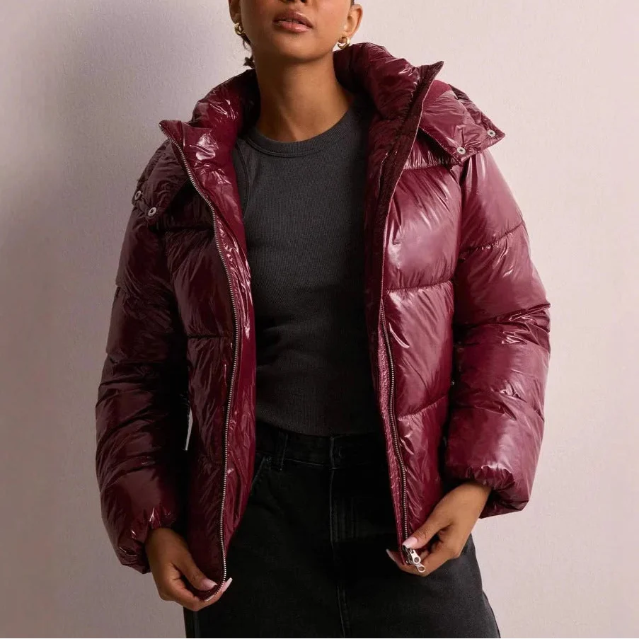 Women's Winter Coat | Hooded Quilted Puffer Jacket | Lightweight Insulation