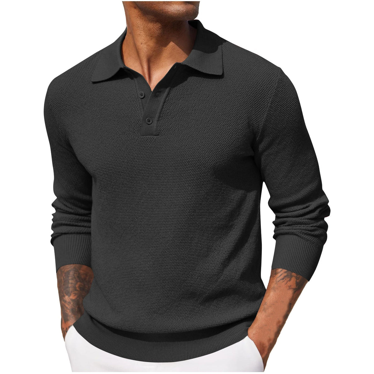 Men's Breathable Polo Shirt – Smart Casual Design