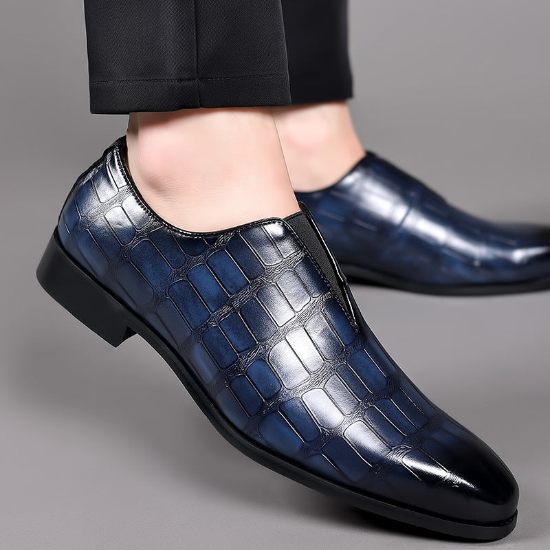 Men's Embossed Dress Shoes – Classic Formal Design