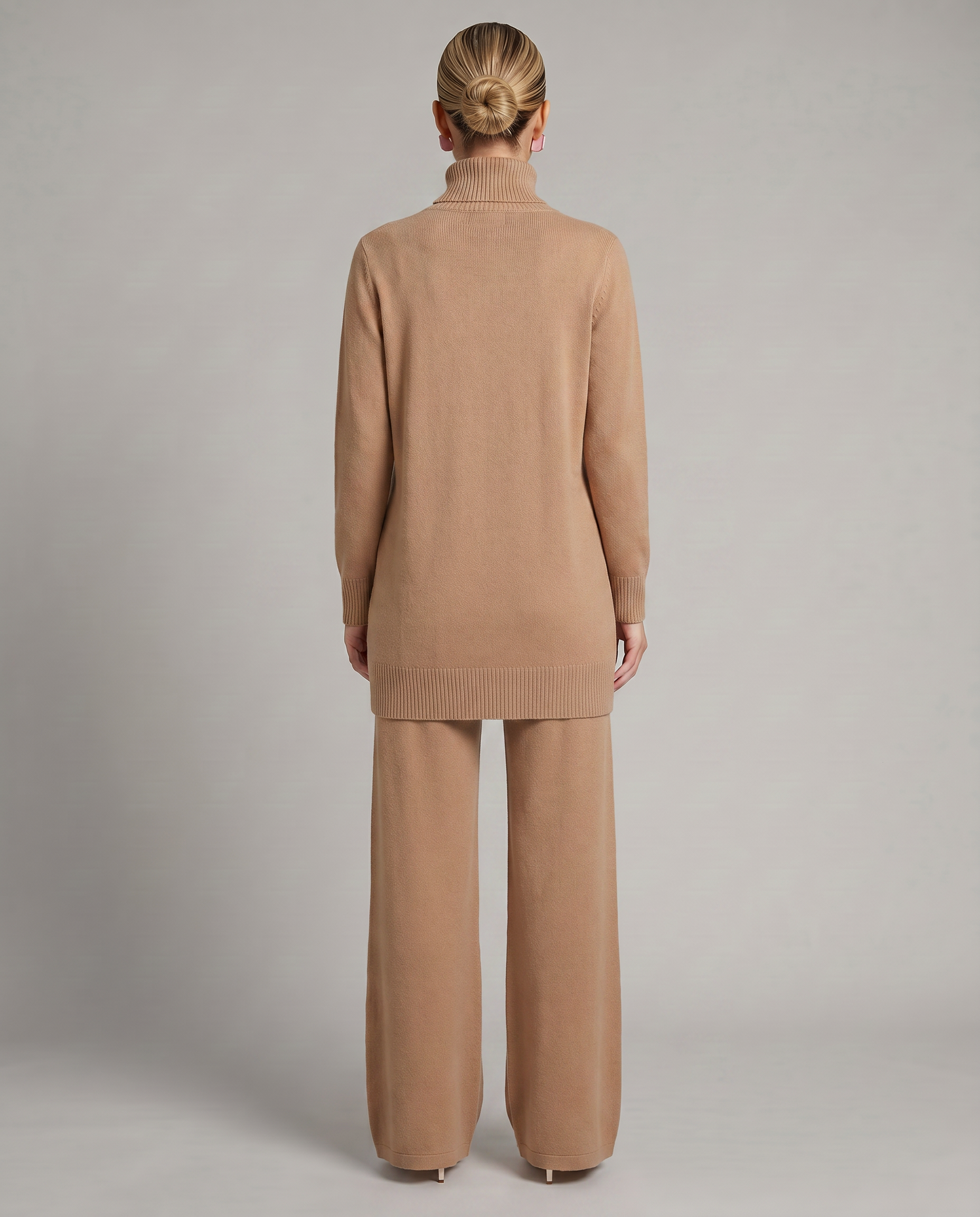 Women's Knit Two-Piece Set Turtleneck