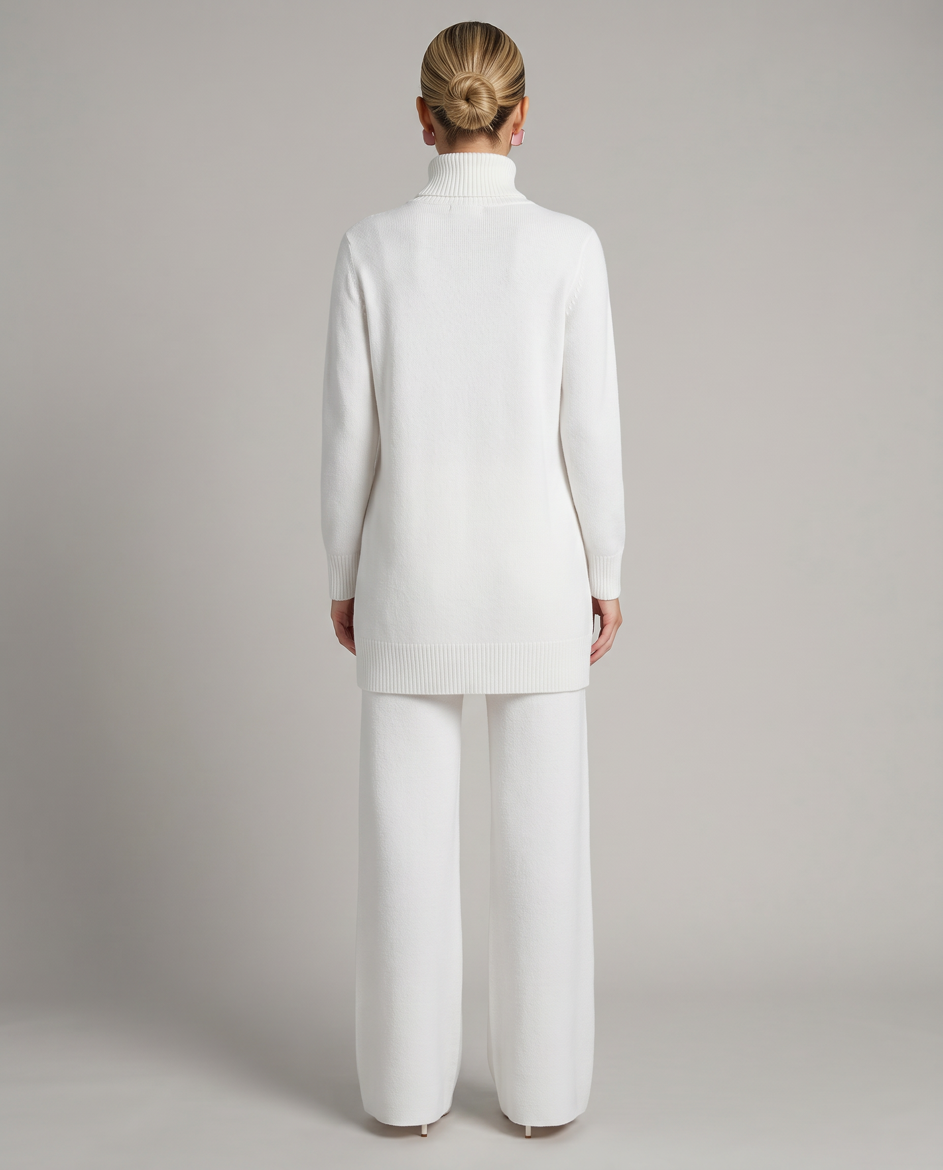 Women's Knit Two-Piece Set Turtleneck