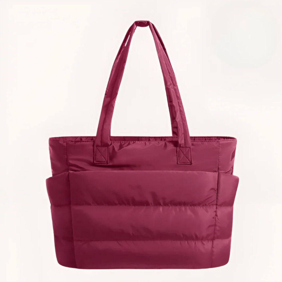 Women's Quilted Puffer Tote Bag – Large Lightweight Carryall