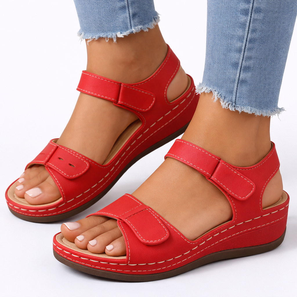Women’s Orthopedic Walking Sandals – Wedge Heel Comfort Fit