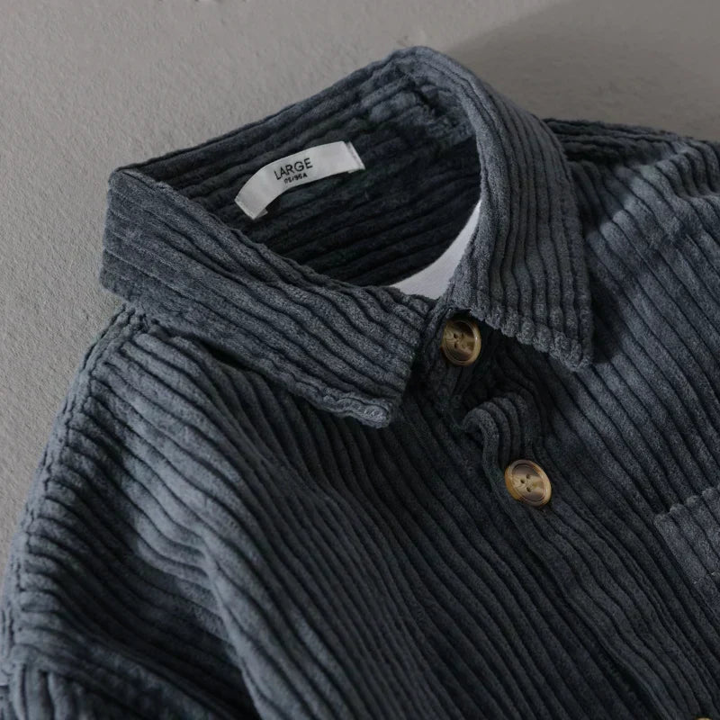 Men's Corduroy Long-Sleeve Shirt - Regular Fit