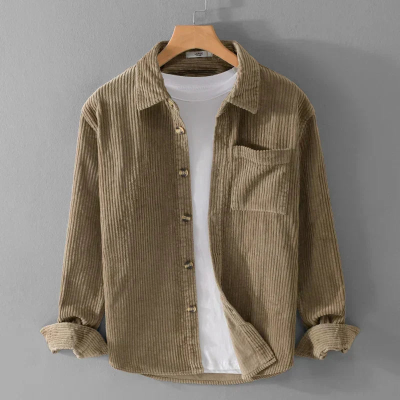 Men's Corduroy Long-Sleeve Shirt - Regular Fit