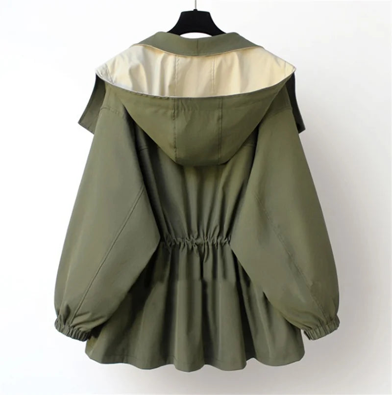 Women's Hooded Panel Jacket - Relaxed Fit
