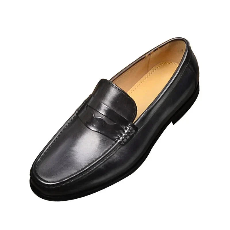 Men's Slip-On Loafers, Faux Leather Moccasins