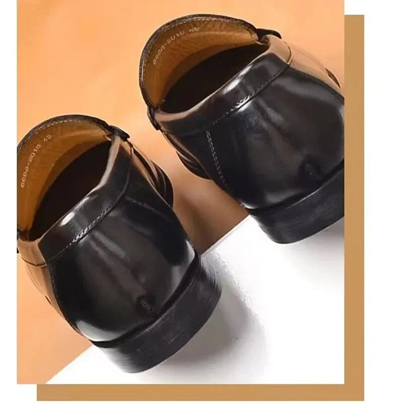 Men's Slip-On Loafers, Faux Leather Moccasins