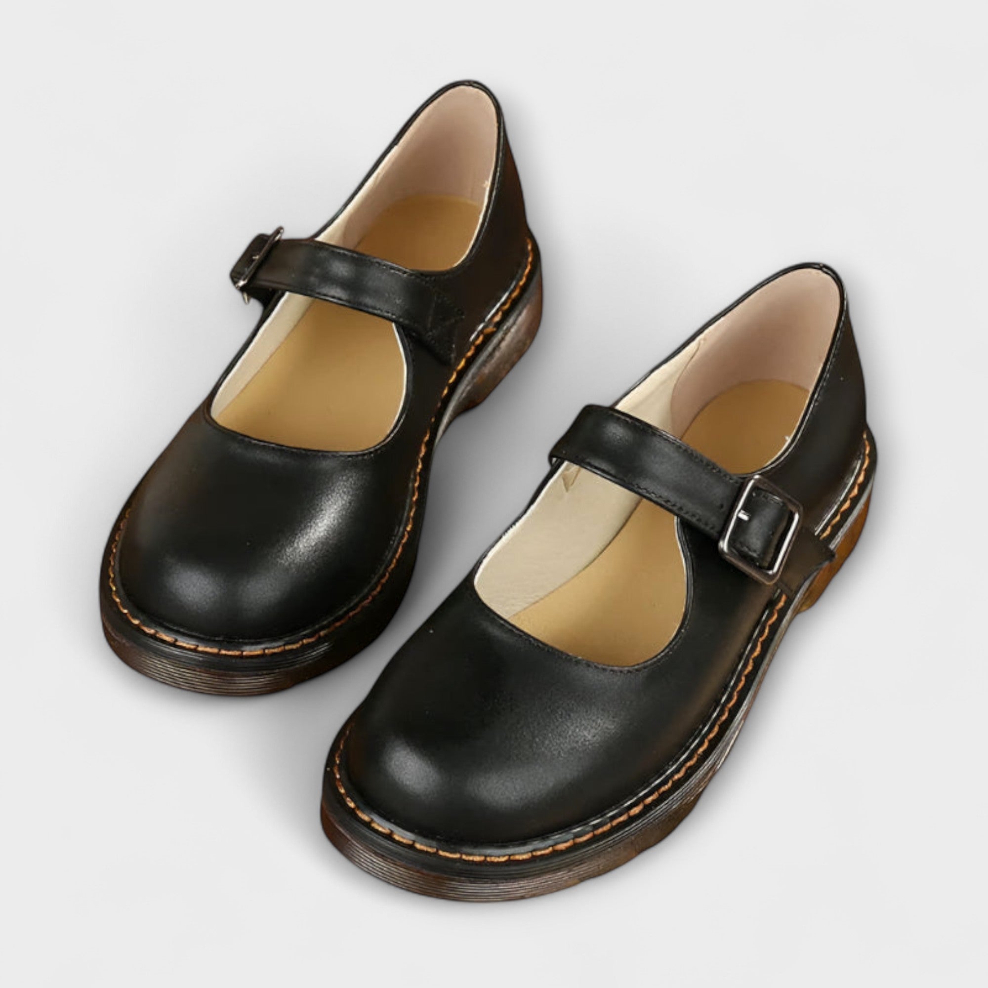 Women's Mary Jane Shoes with Buckle Strap