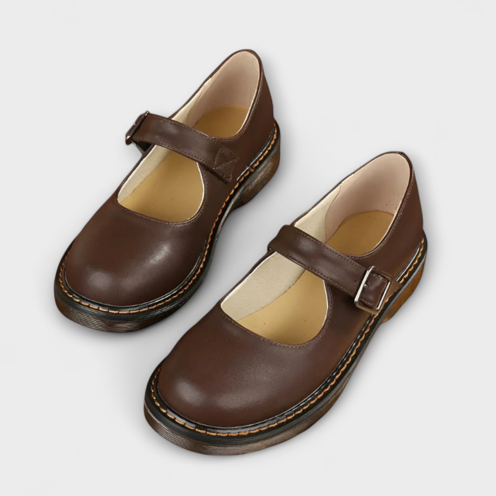 Women's Mary Jane Shoes with Buckle Strap