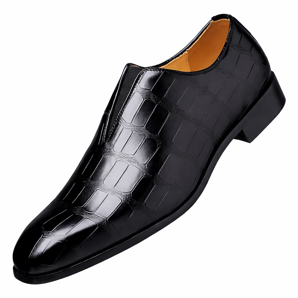 Men's Embossed Dress Shoes – Classic Formal Design