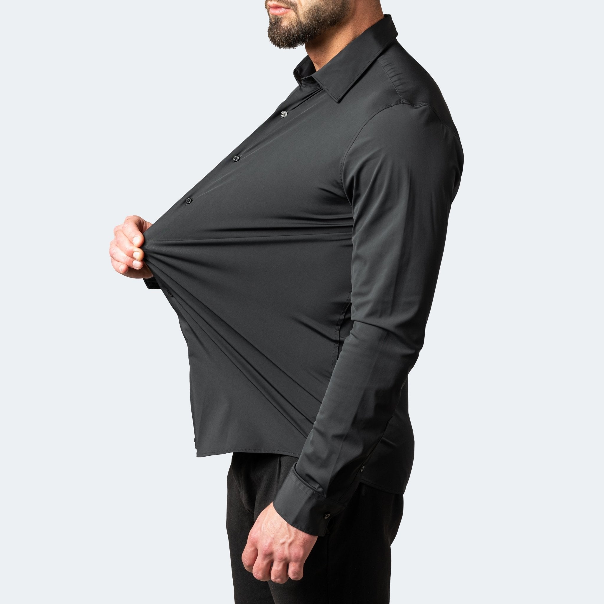Men's White Shirt, Stretch and Wrinkle-Free