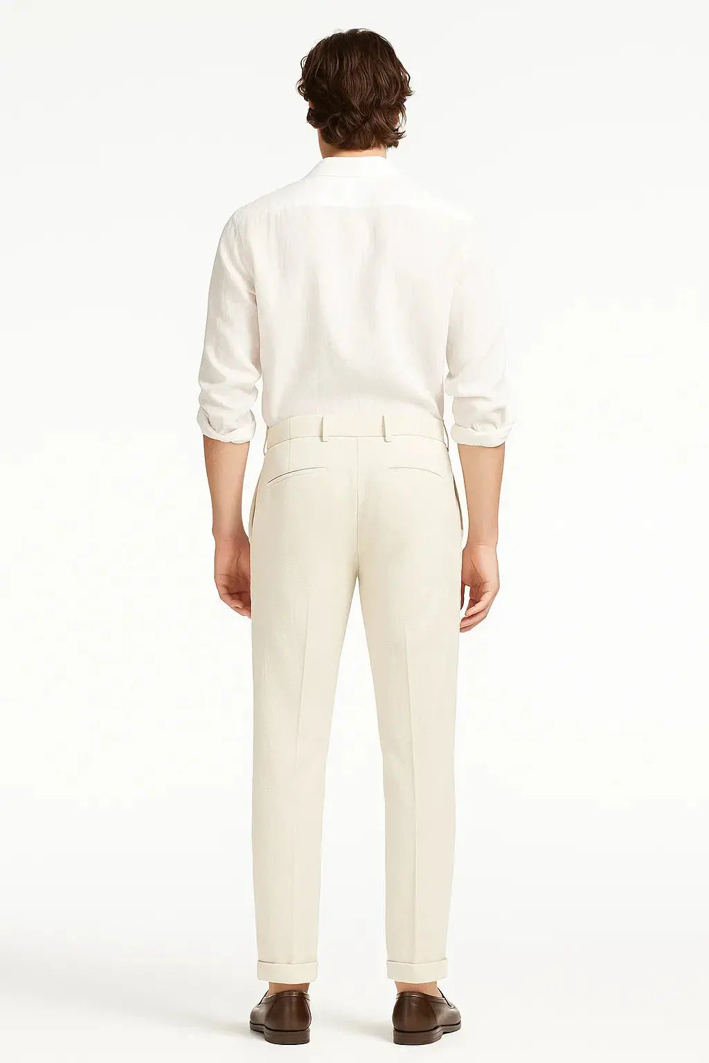 Men's Trousers Modern Fit Elegant with Folds