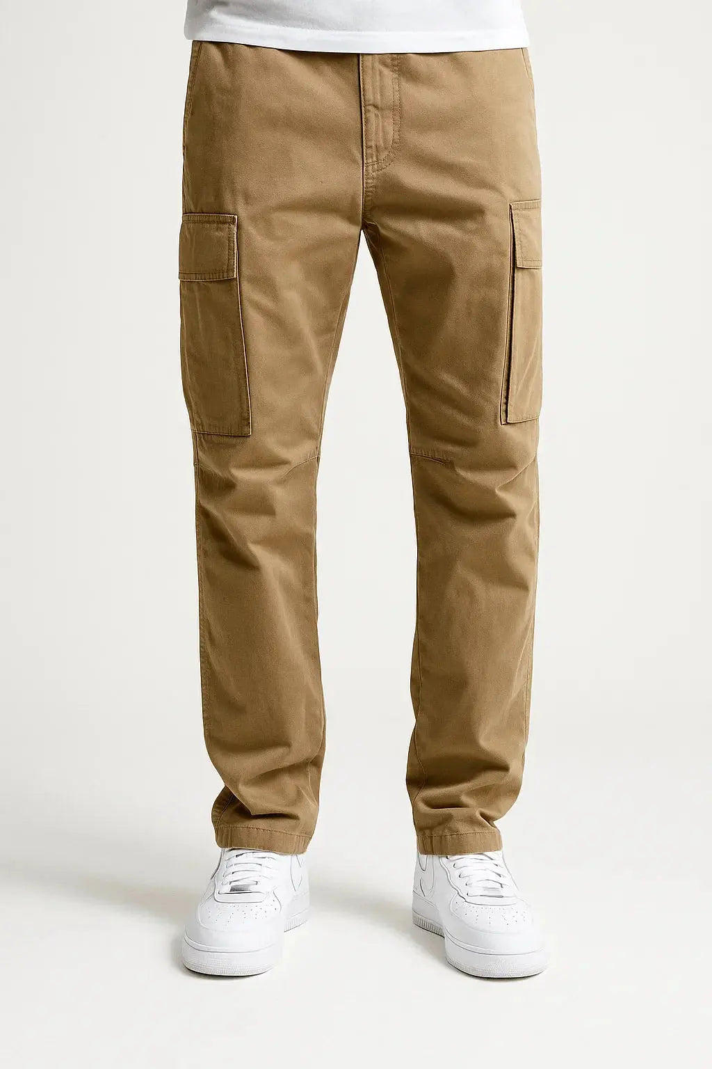 Men's Overalls Loose Fit Tactical Pants with Elastic Waist
