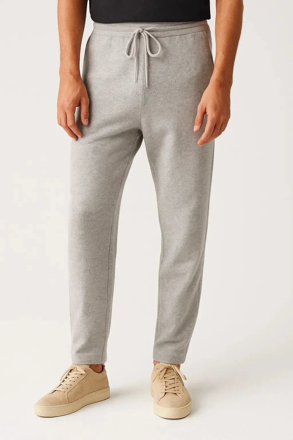 Men's Pants Merino High Waist Thick Casual Warm