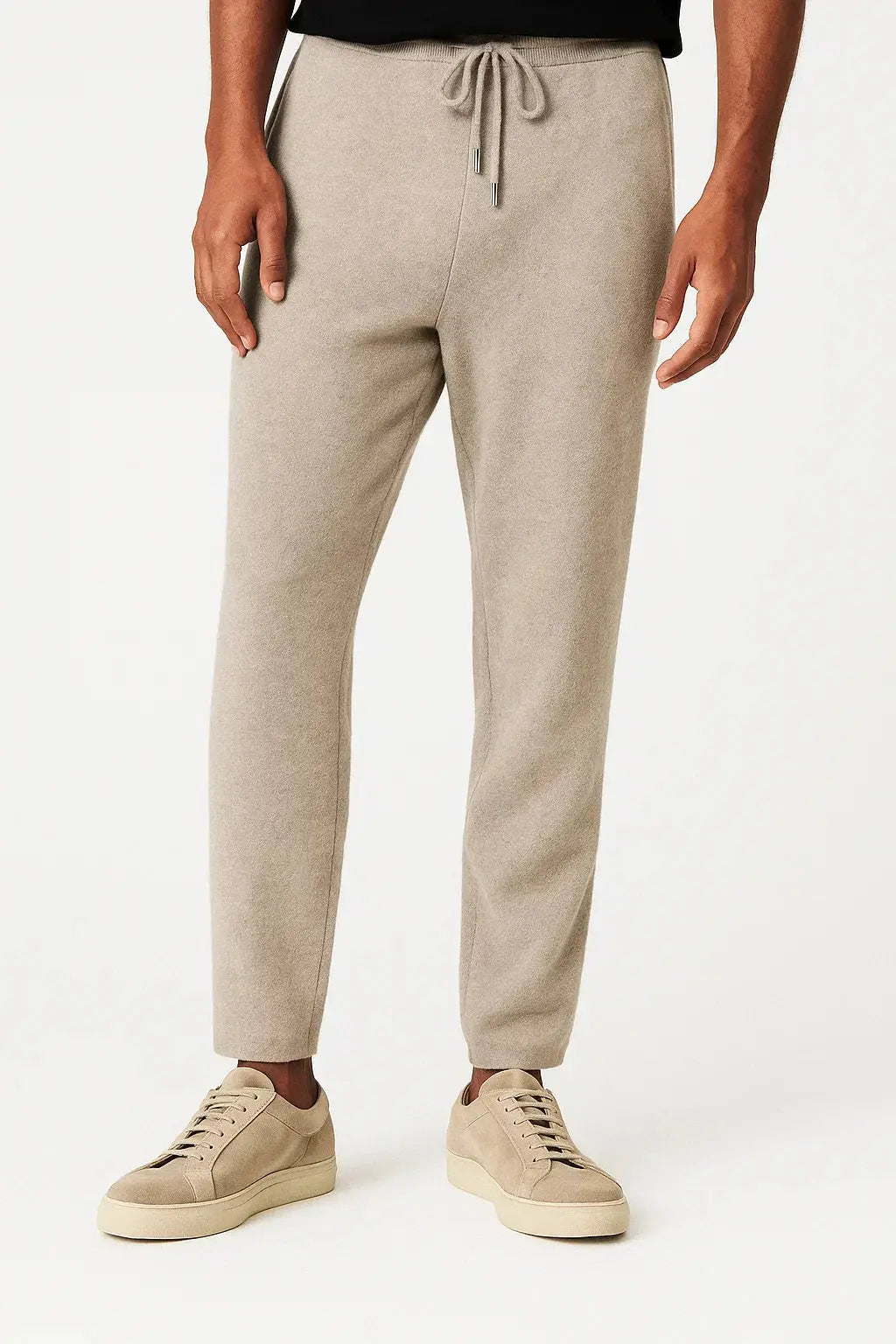 Men's Pants Merino High Waist Thick Casual Warm