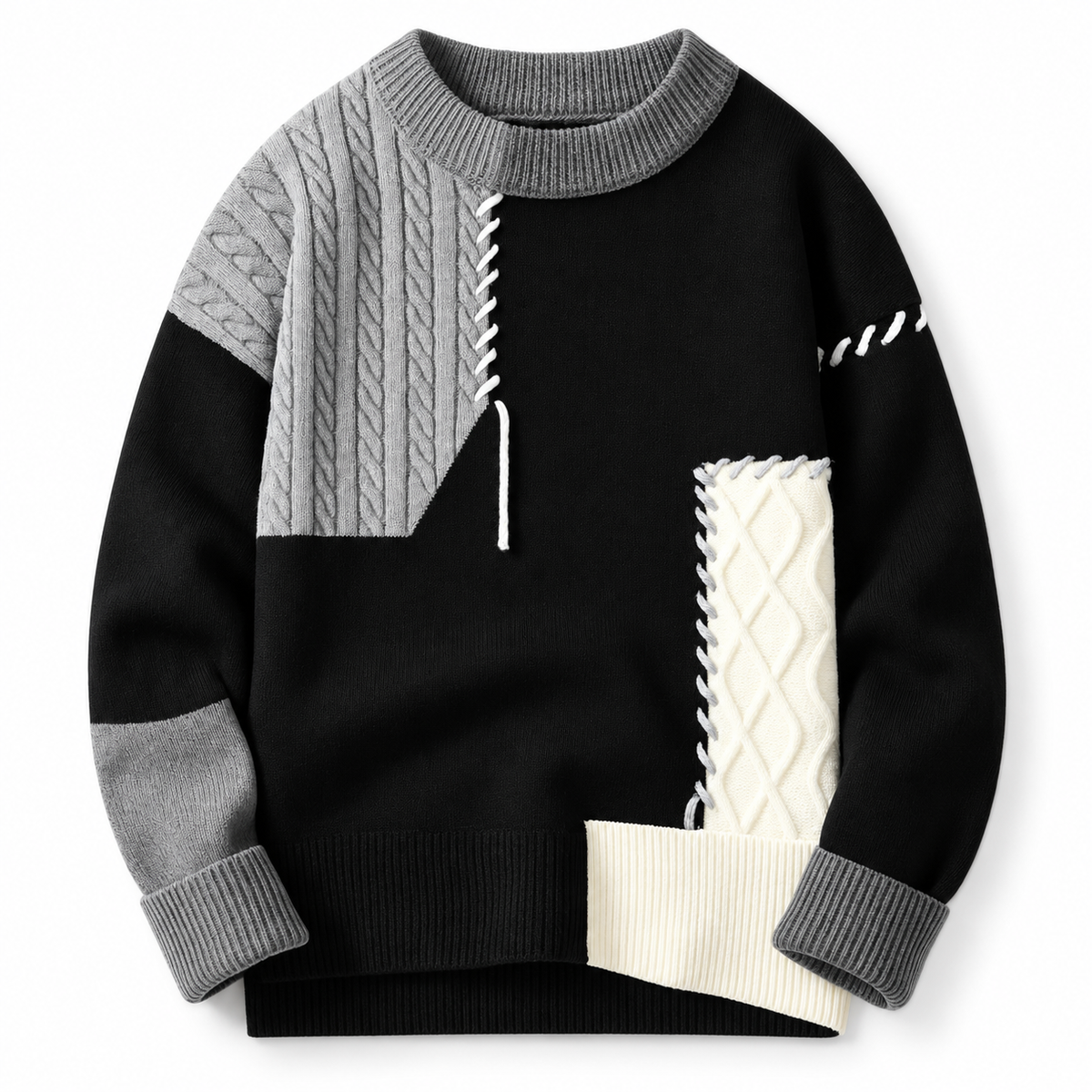 Arty Patch Sweater