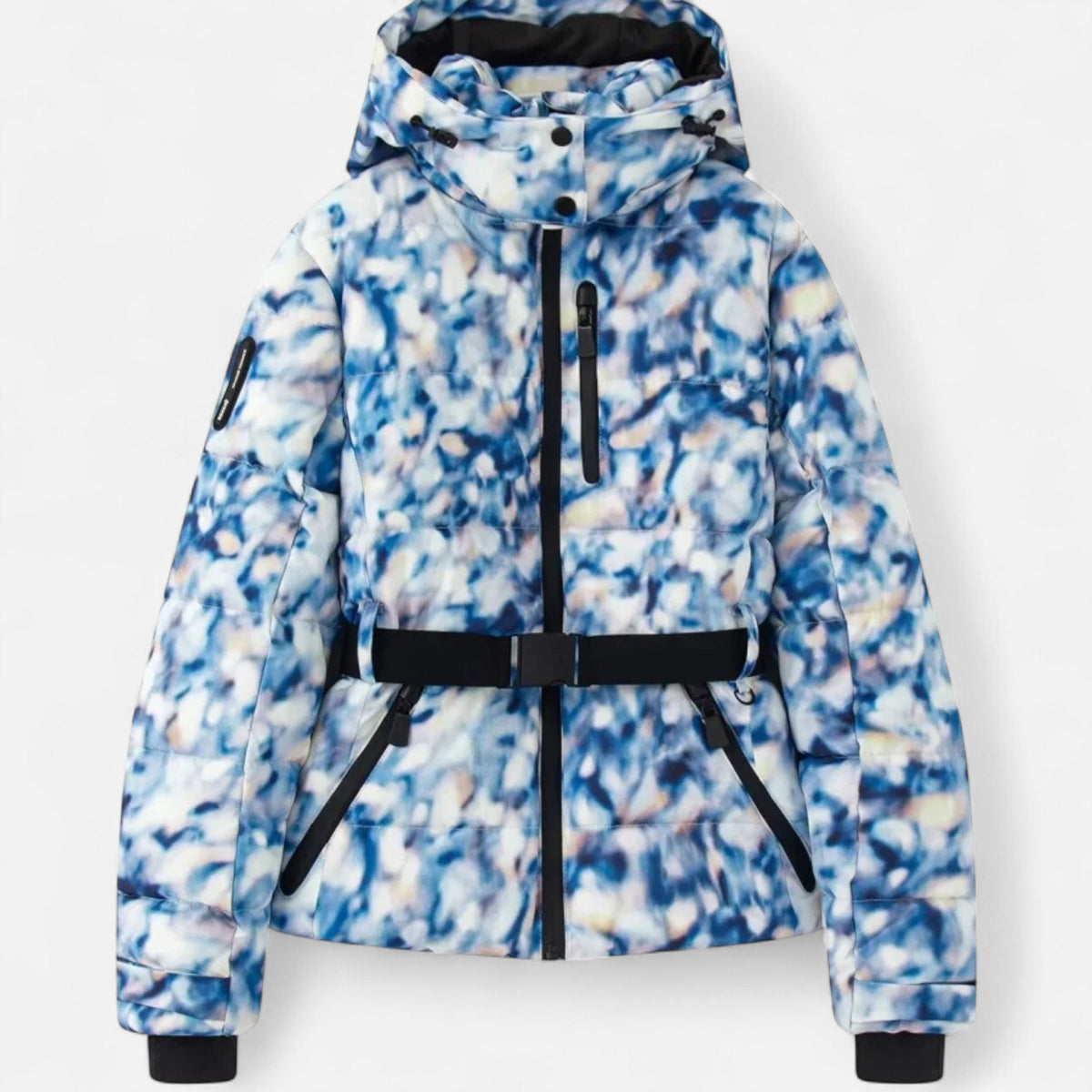 Women's Fitted Ski Jacket – Hooded Insulated Winter Jacket