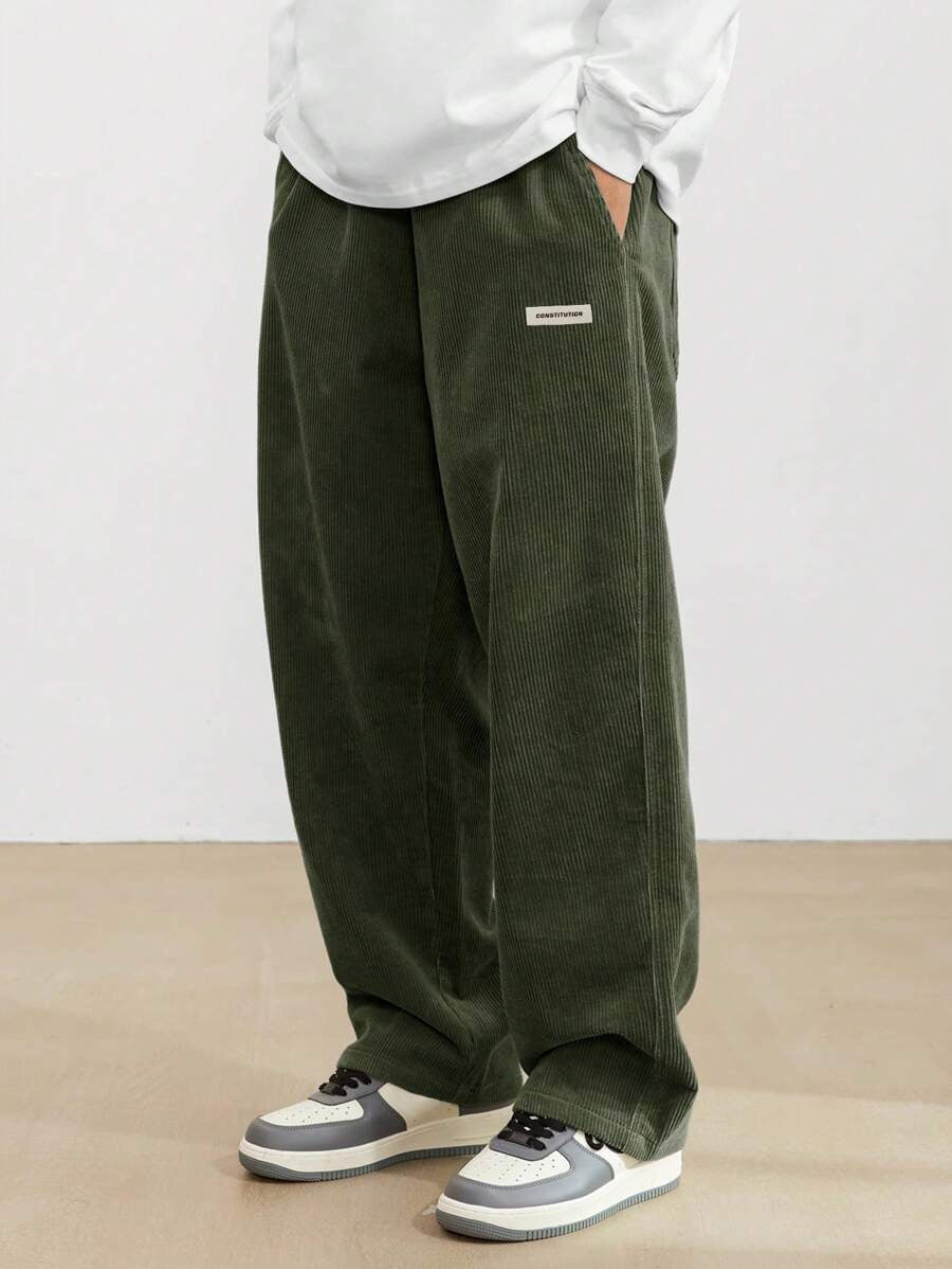 Men's Corduroy Pants | Loose-Fit & Straight Leg | Casual & Comfortable | Timeless Style