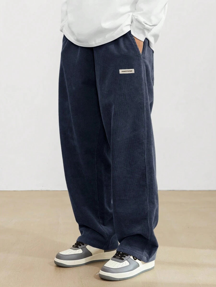 Men's Corduroy Pants | Loose-Fit & Straight Leg | Casual & Comfortable | Timeless Style