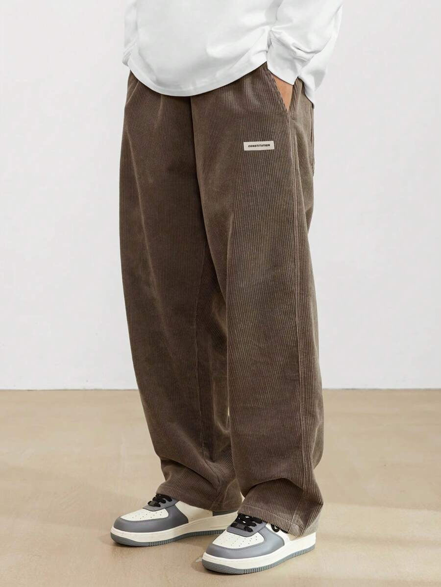 Men's Corduroy Pants | Loose-Fit & Straight Leg | Casual & Comfortable | Timeless Style