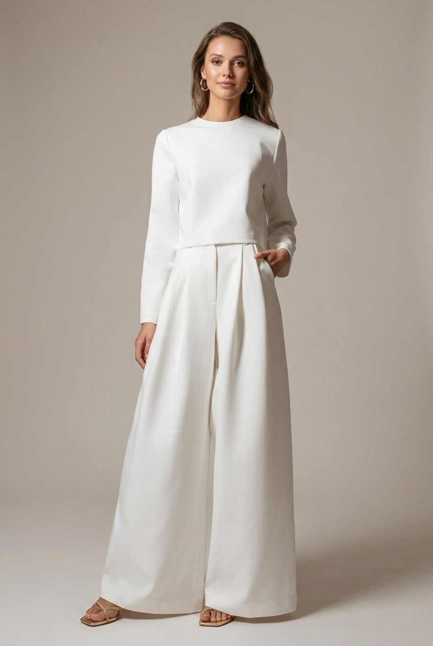 Women's Two-Piece Set Wide Leg Palazzo
