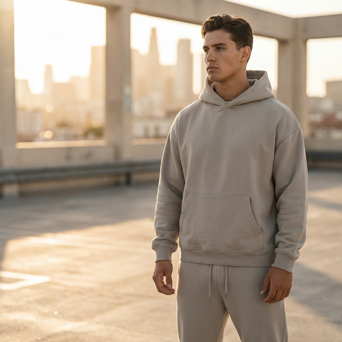 Men's Oversized Hoodie & Jogger Set – Two-Piece Tracksuit