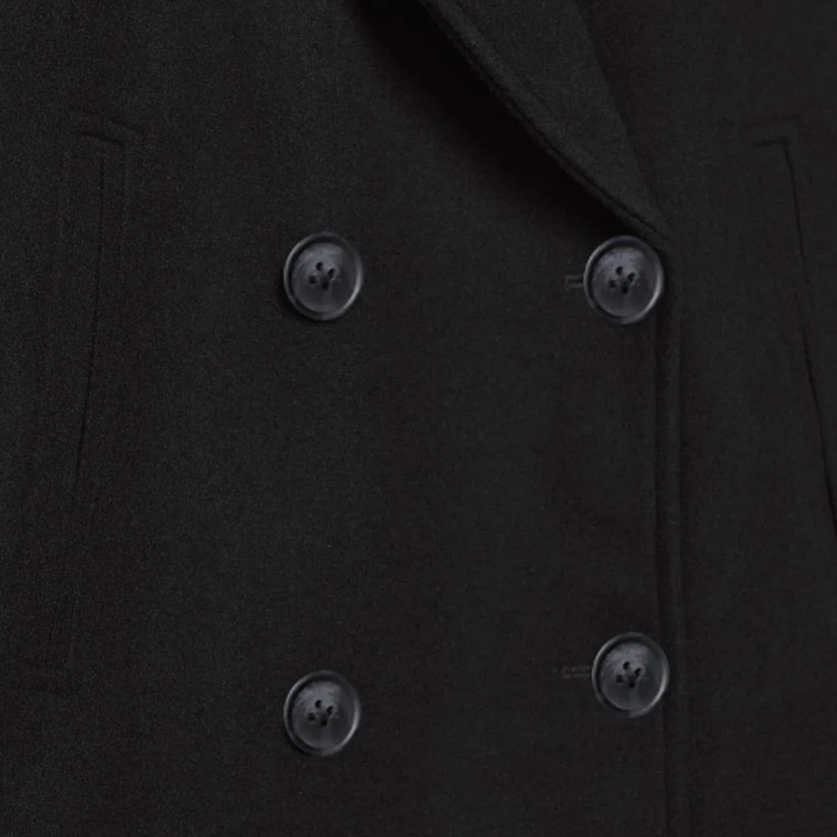 Women's Tailored Minimalist Jacket – Structured Wool Blend Design