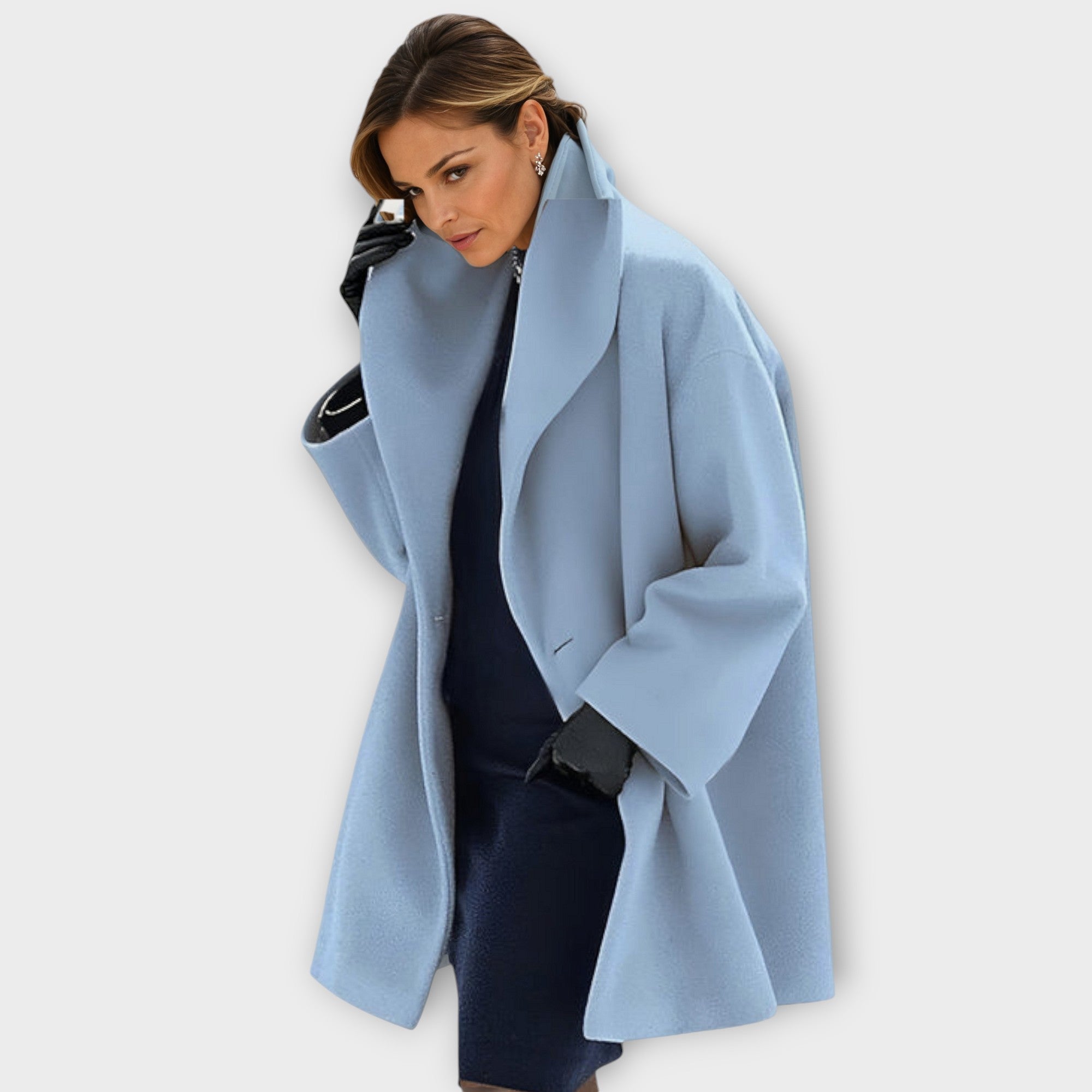 Women's Long Hooded Coat - Relaxed Fit