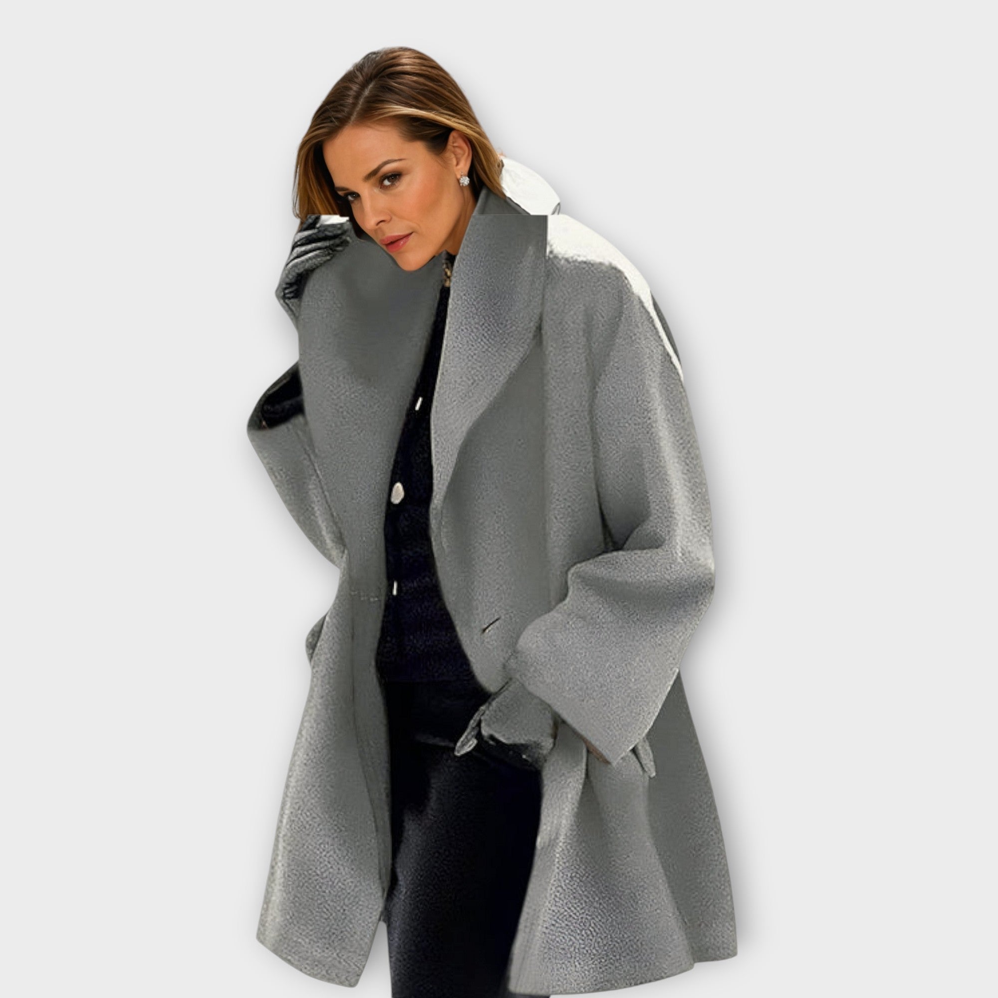 Women's Long Hooded Coat - Relaxed Fit