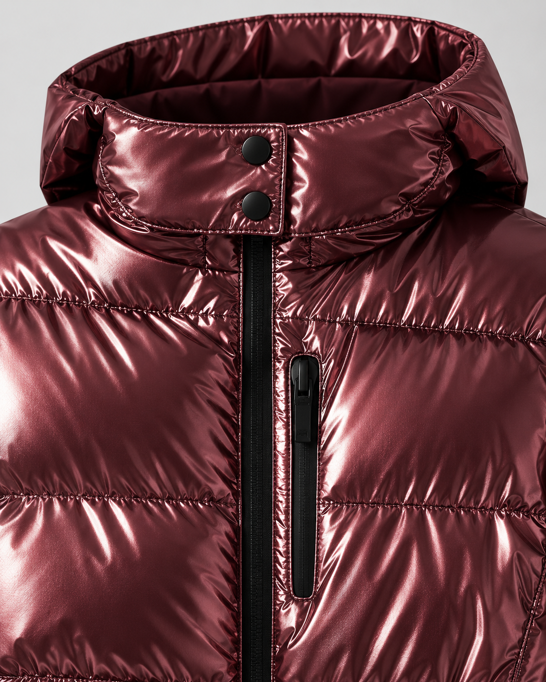 Women's Hooded Belted Puffer Jacket – Tailored Winter Coat