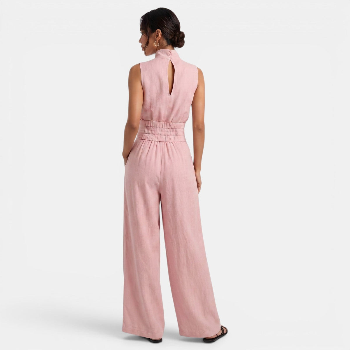 Women's Sleeveless Two-Piece Set – Elegant Tailored Style