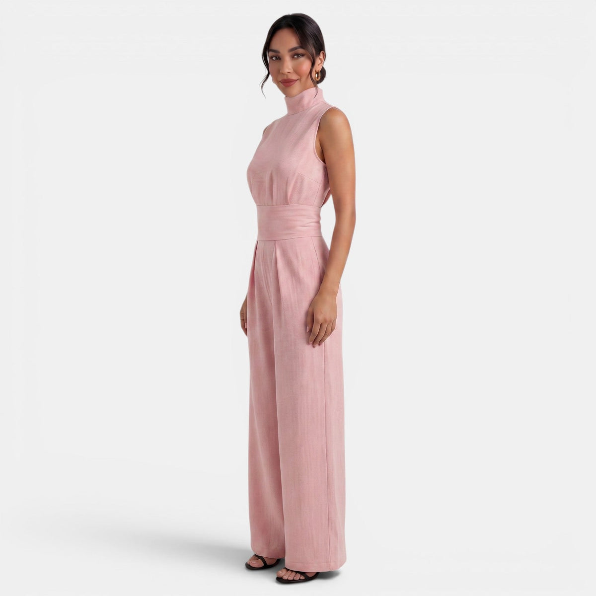 Women's Sleeveless Two-Piece Set – Elegant Tailored Style