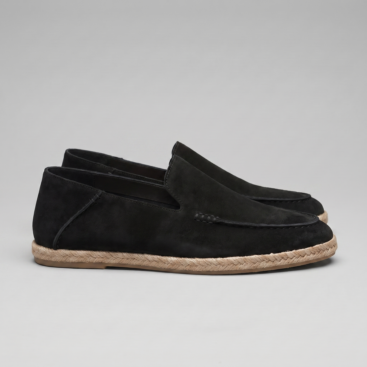 Men's Suede Espadrille Loafers – Smart Casual Slip-On Style