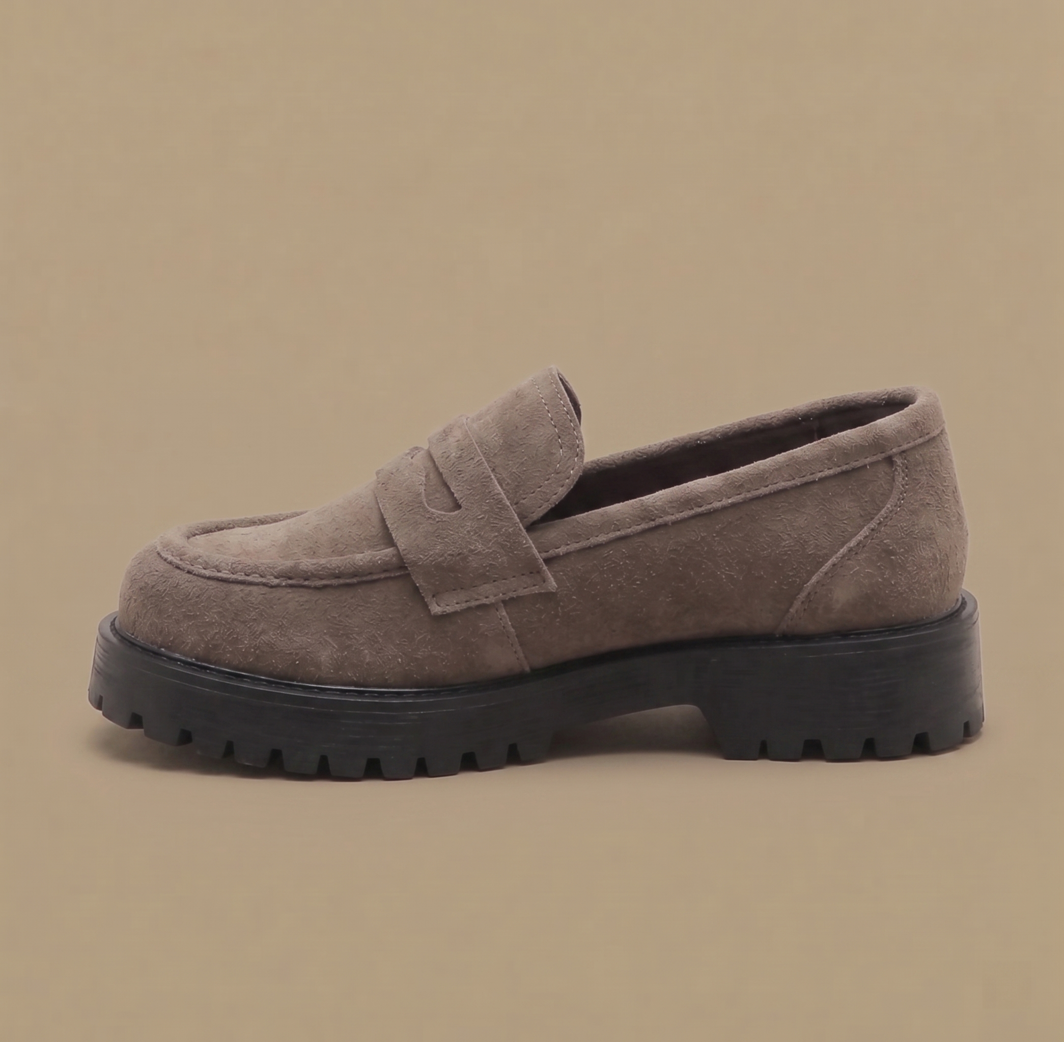 Women's Chunky Loafers, Slip-On Comfort
