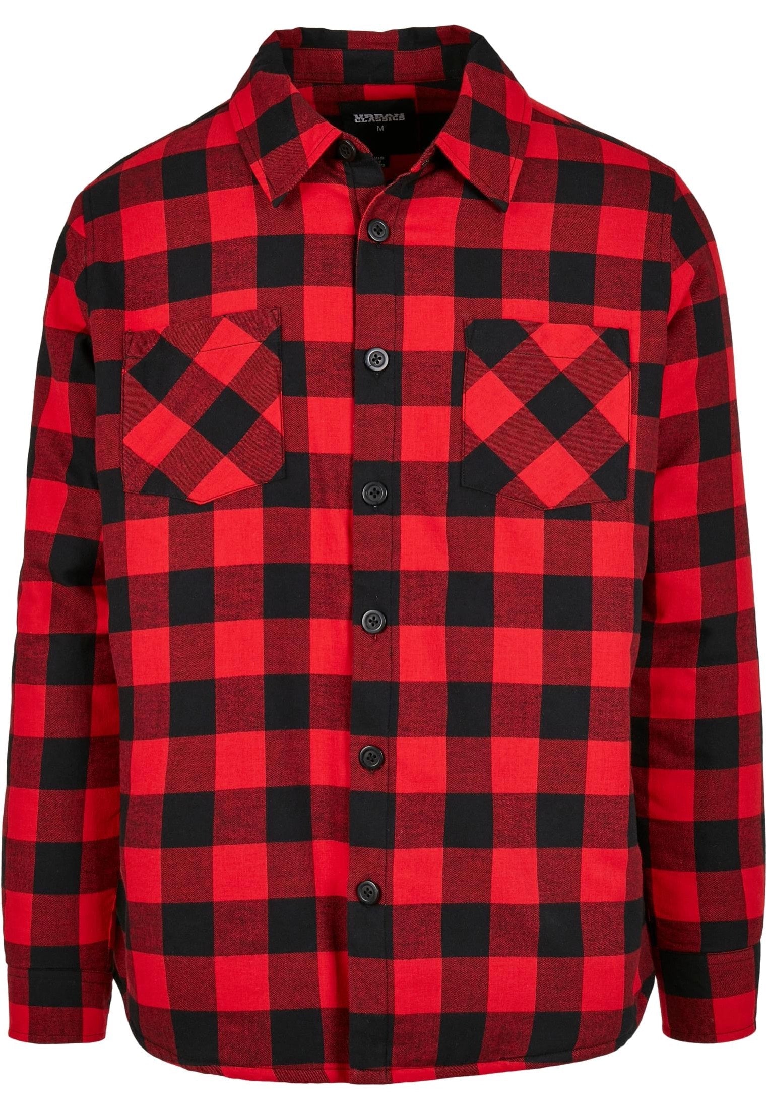 Men's Checked Overshirt - Relaxed Long-Sleeve Shirt
