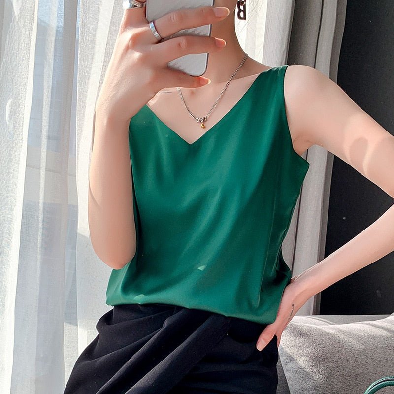 Elegant V-Neck Top for Women – Trigala