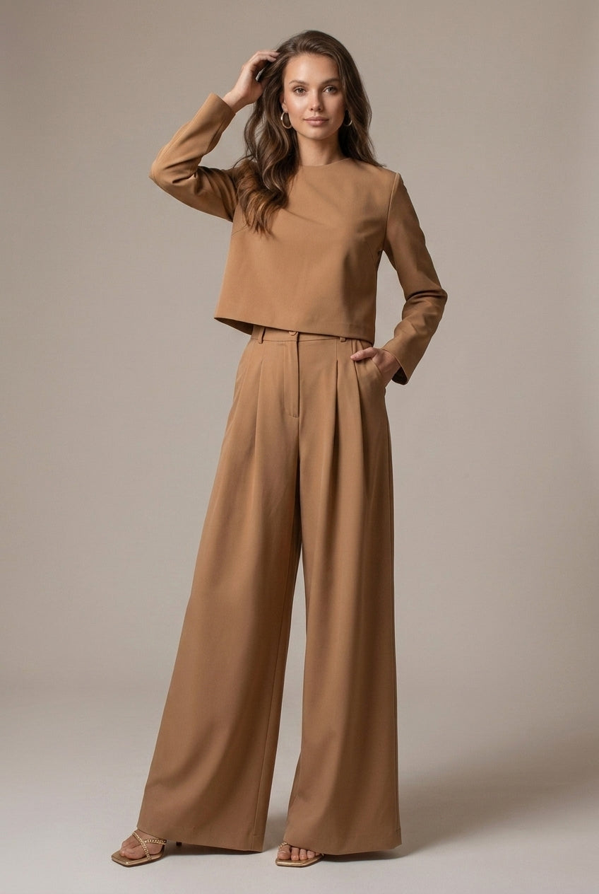 Women's Two-Piece Set Wide Leg Palazzo